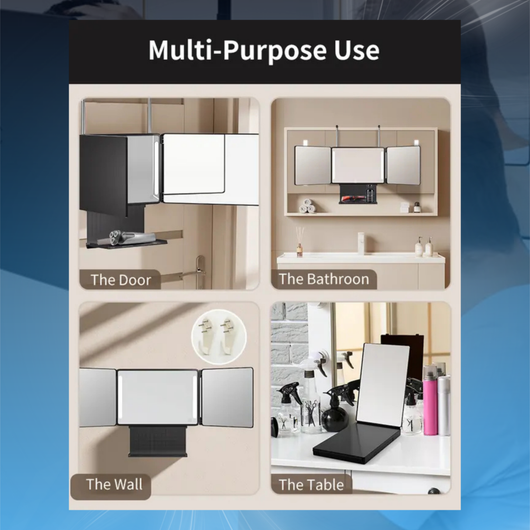 Portable 360° Trifold Mirror