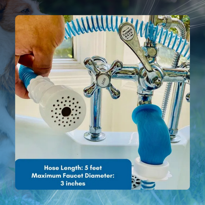 Slip-On Tub Faucet Sprayer with 5 ft Hose