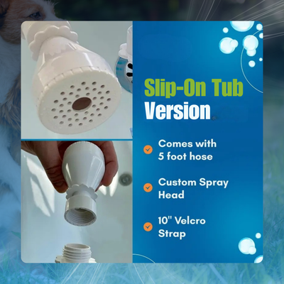 Slip-On Tub Faucet Sprayer with 5 ft Hose