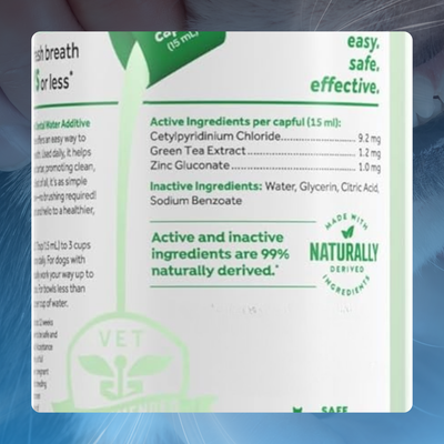 Oral Care Water Additive for Pets