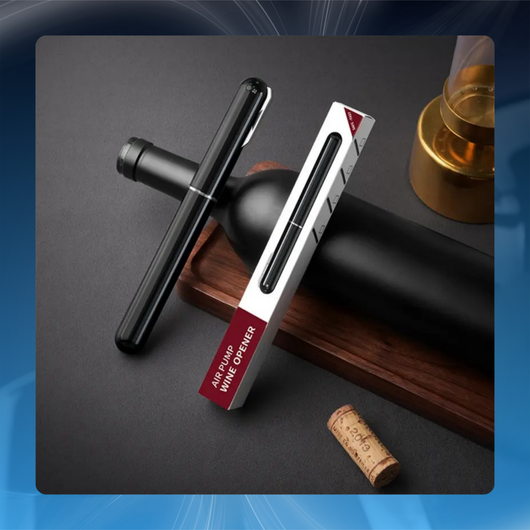 Air Pump Wine Opener with Vacuum Stopper & Pourer