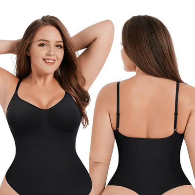 Plus Size Seamless Bust-Cover Jumpsuit Bodysuit