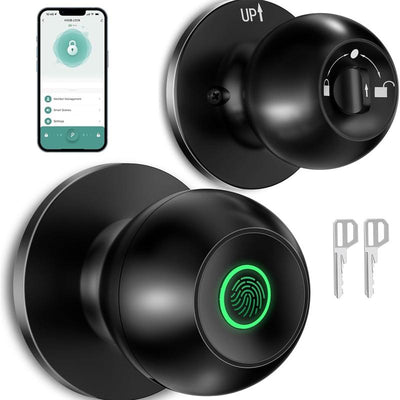 Smart Lock Fingerprint Door Knob with App Control