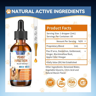 Dog Ear & Skin Relief Drops – Bacon Flavor, Itch & Allergy Relief