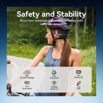 Bone Conduction Neckband Wireless Heaphones