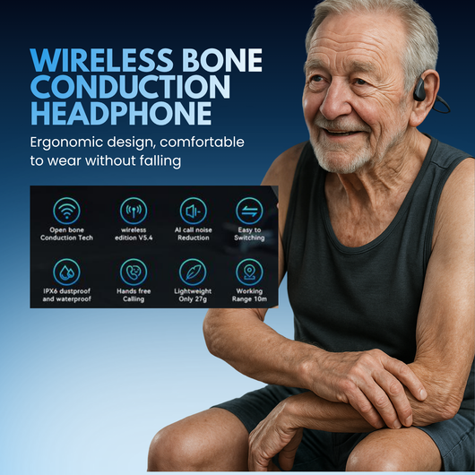 Bone Conduction Neckband Wireless Heaphones