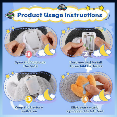 Breathing Motion Sleep Plush Companion