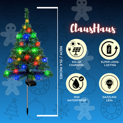 ClausHaus - Solar Christmas Yard Lights