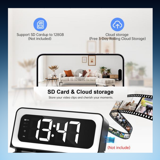 HD Smart Clock Camera