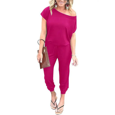 Women’s Plus Size Off-Shoulder Jumpsuit