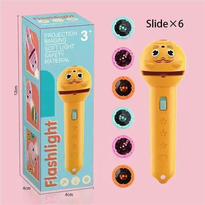 Cartoon Projector Flashlight for Kids