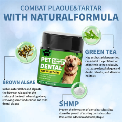 Pet Dental Cleaning Powder for Dogs and Cats