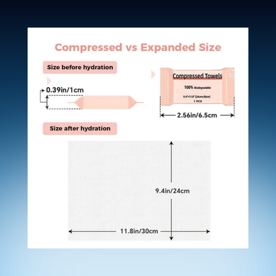 Disposable Compressed Towel Tablets
