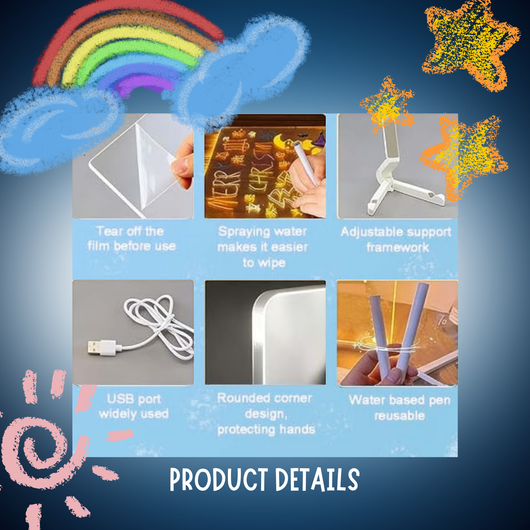 LED Drawing Board with Colors