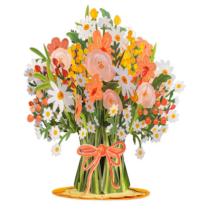 Mothers Day Gift Flower Bouquet Pop-Up Card