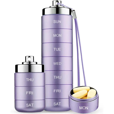 Metal Travel Pill Organizer