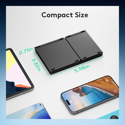 Foldable Bluetooth Keyboard with Touchpad