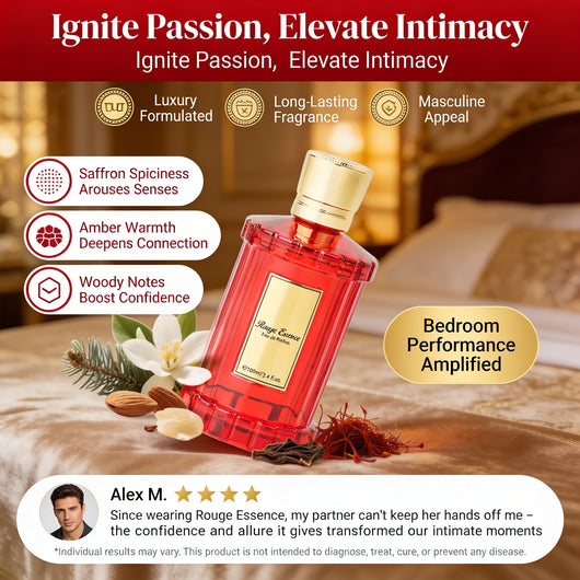 Men's Luxury Eau de Parfum Long-Lasting Saffron Amber and Woody Fragrance