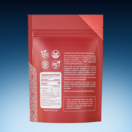 Vegan Iron Gummy Supplement with Vitamin C