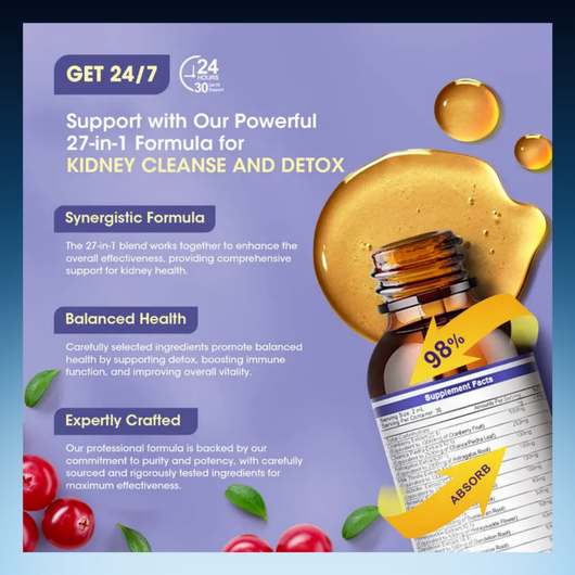 27 in 1 Kidney Cleanse Detox and Repair Drops