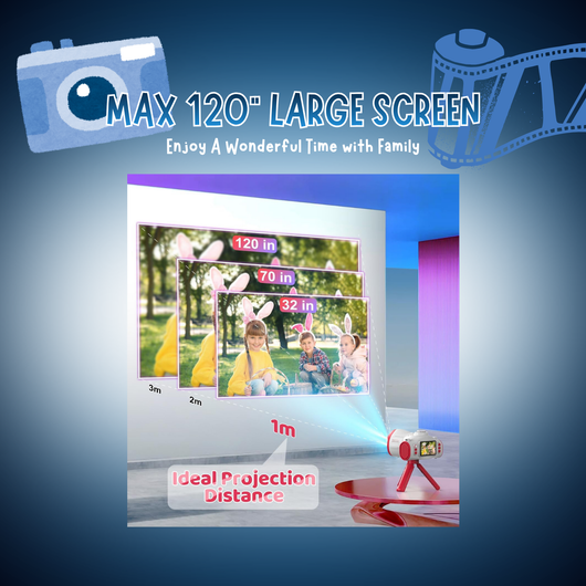 Camera for Kids with Projector