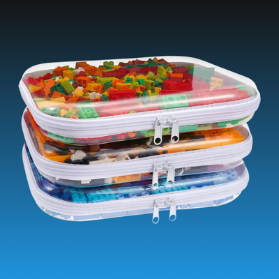Transparent Hard-Shell Zipper Case