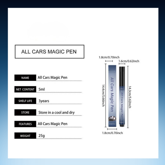 Car Scratch Repair Pen – Instant Paint Touch-Up Tool for Quick and Easy Scratch Removal
