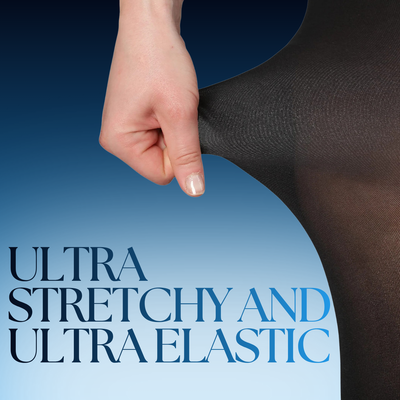 Plus Size Regular Fleece Lined Transparent Tights