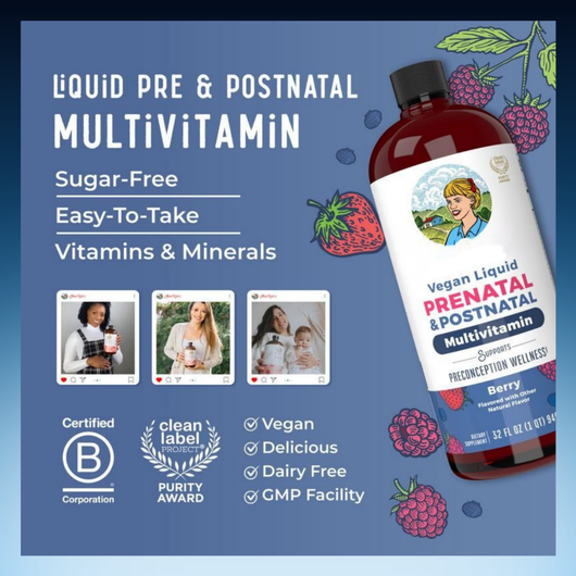 Vegan Liquid Prenatal & Postnatal Multivitamin Drops