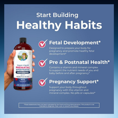 Vegan Liquid Prenatal & Postnatal Multivitamin Drops