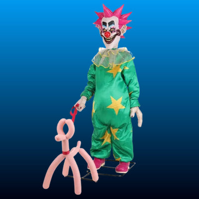Animated Spiked Hair Clown Prop