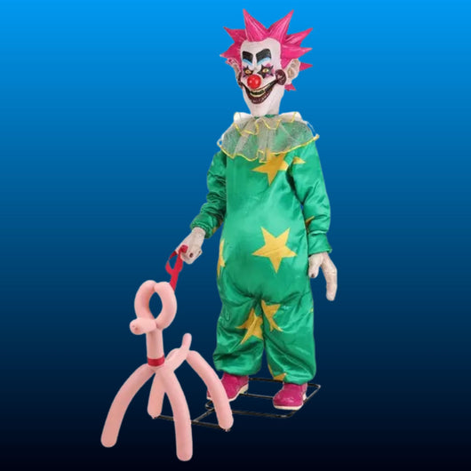 Animated Spiked Hair Clown Prop