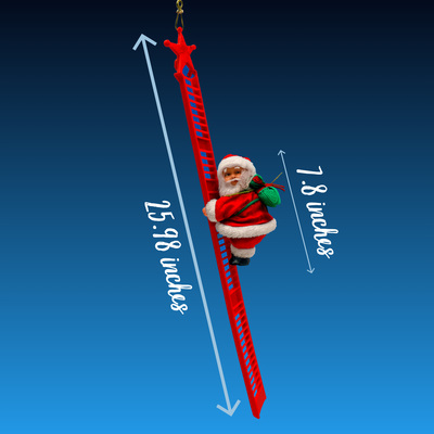 SANTA’S MAGIC –  Electric Climbing Santa Ladder Decoration