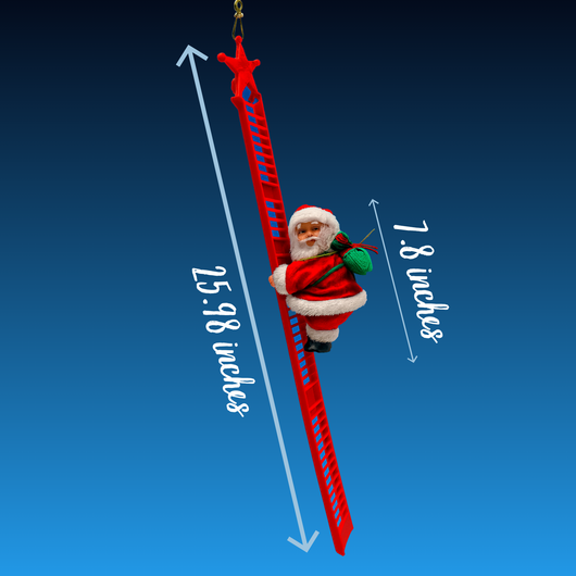 SANTA’S MAGIC –  Electric Climbing Santa Ladder Decoration