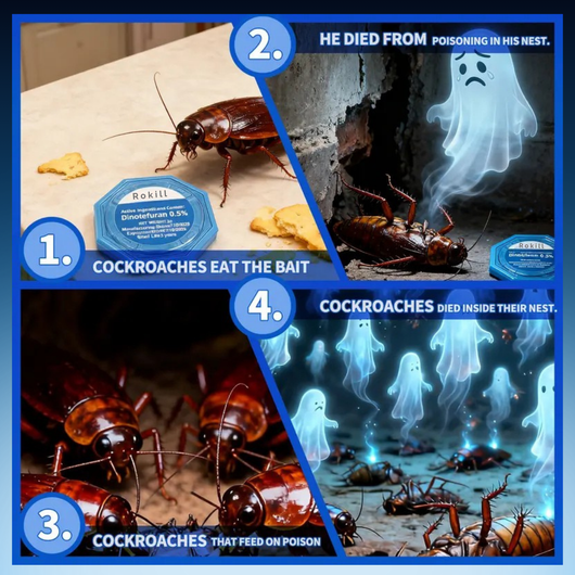 Insecticidal Roach Bait for Kitchen & Indoor Use