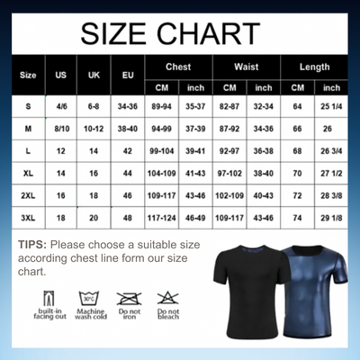 Men’s Sauna Sweat Shirt Short Sleeve Compression Workout Top