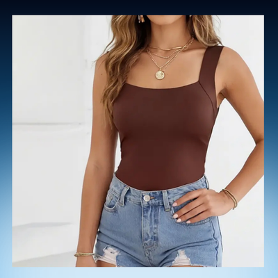 Seamless Slim Fit Tank with Built-In Bra