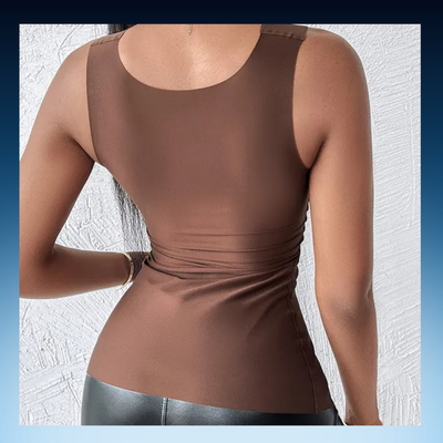 Seamless Slim Fit Tank with Built-In Bra