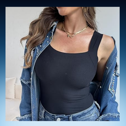 Seamless Slim Fit Tank with Built-In Bra