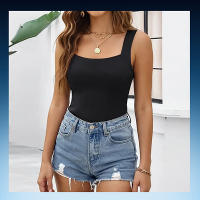 Seamless Slim Fit Tank with Built-In Bra