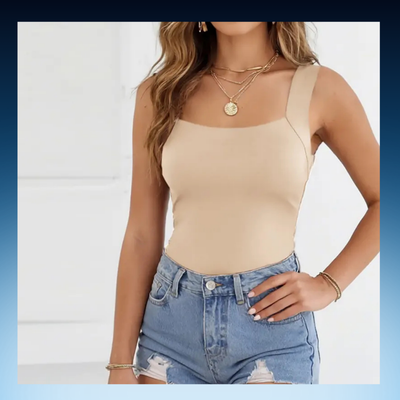 Seamless Slim Fit Tank with Built-In Bra