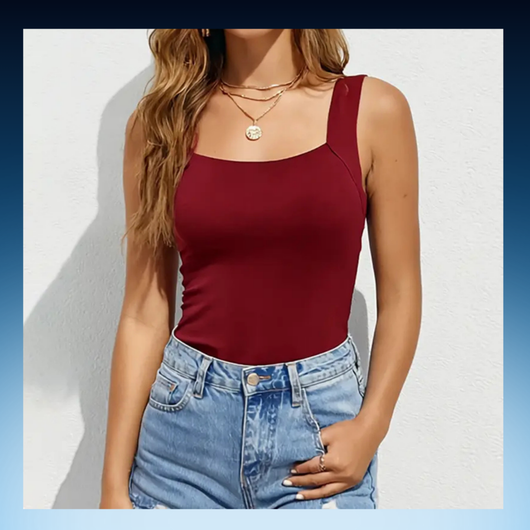 Seamless Slim Fit Tank with Built-In Bra