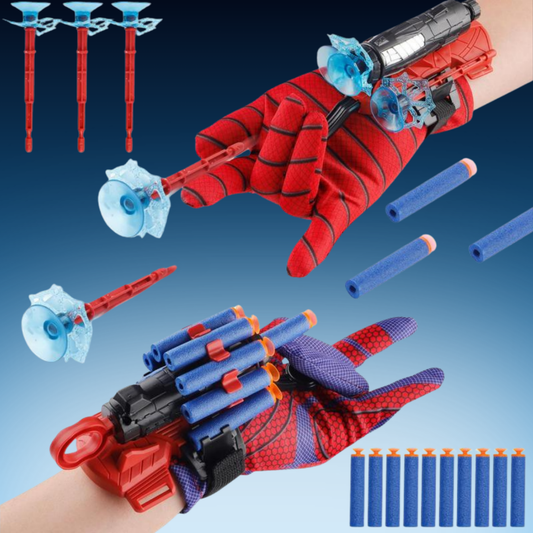 Spider Web Shooter Wrist Launcher Glove Set