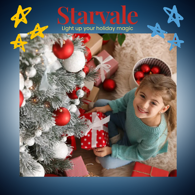Starvale – SnowFlock Pre-Lit Christmas Tree