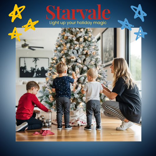 Starvale – SnowFlock Pre-Lit Christmas Tree