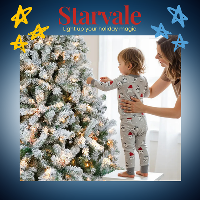 Starvale – SnowFlock Pre-Lit Christmas Tree