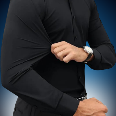 Stretch Slim Fit Dress Shirt - Wrinkle Free & Breathable