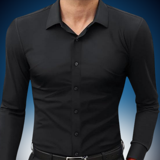 Stretch Slim Fit Dress Shirt - Wrinkle Free & Breathable