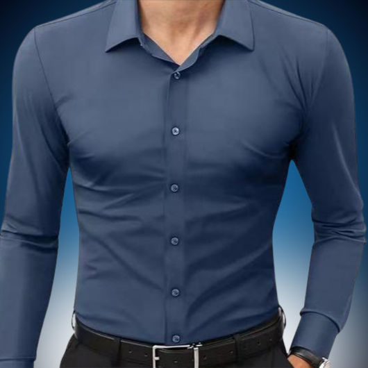 Stretch Slim Fit Dress Shirt - Wrinkle Free & Breathable