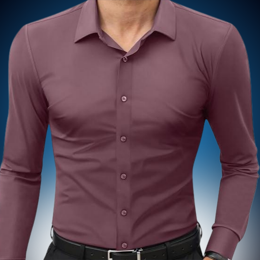 Stretch Slim Fit Dress Shirt - Wrinkle Free & Breathable